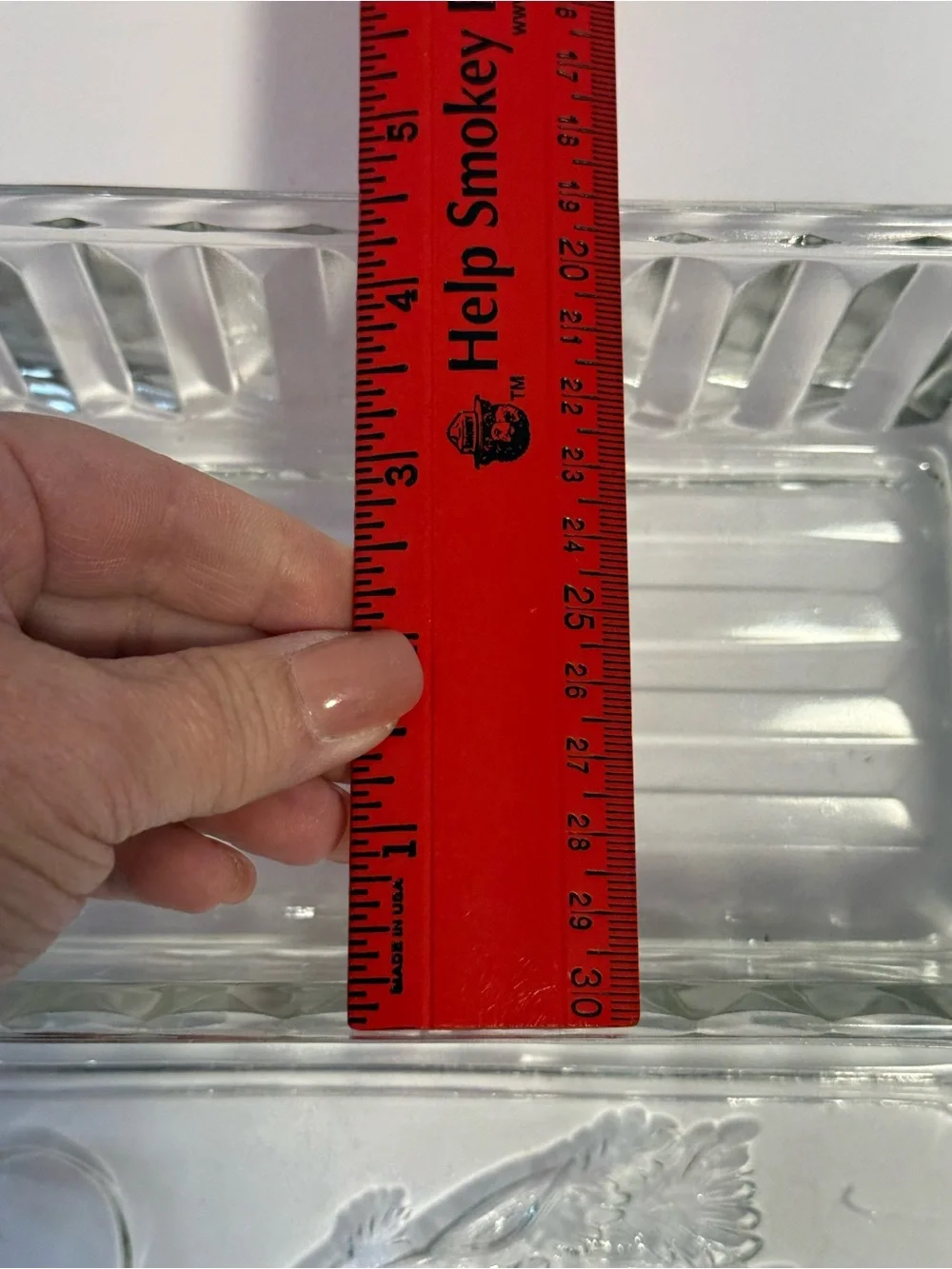 Vintage Federal Glass Vegetable Refrigerator Dish Clear